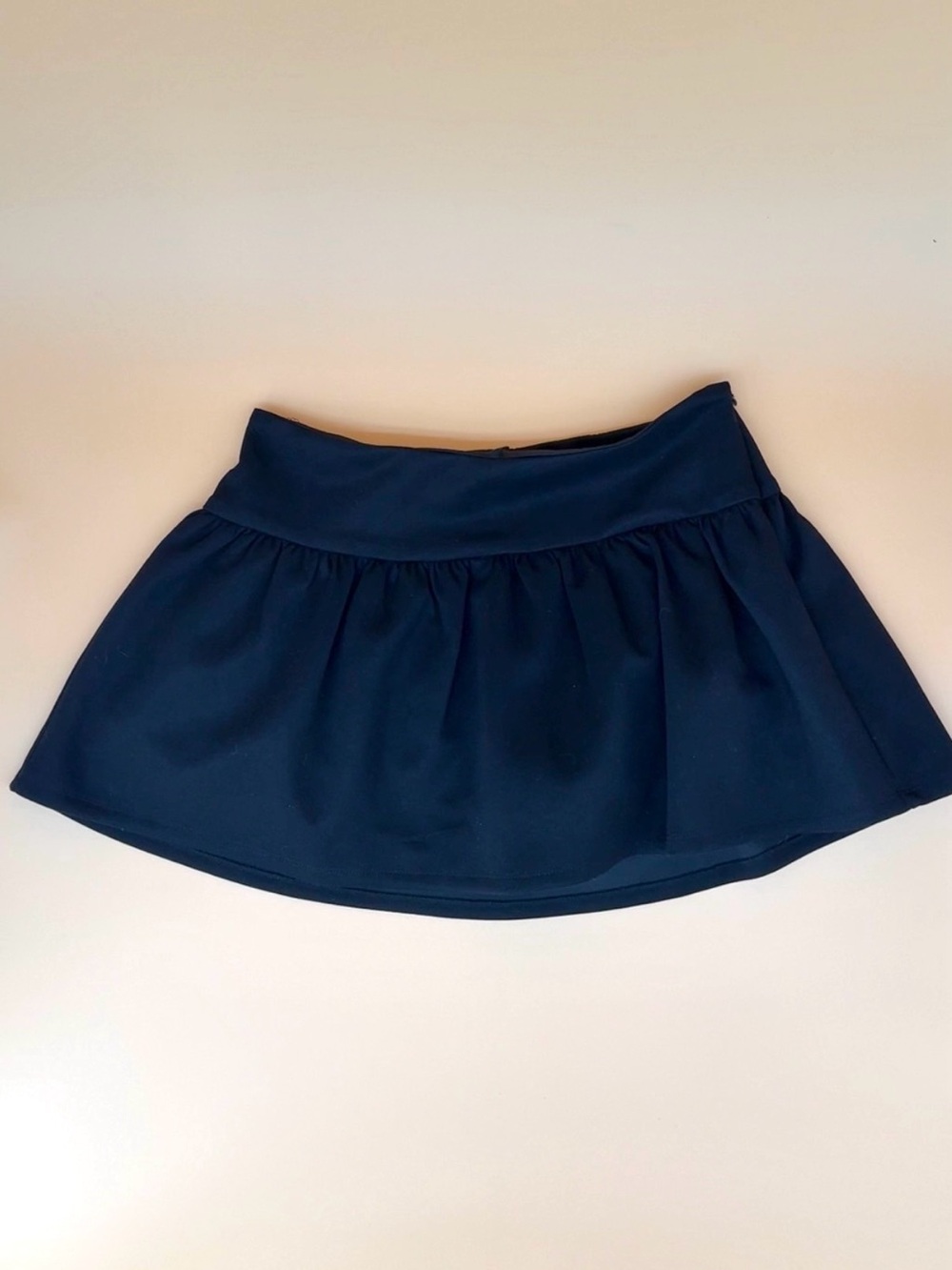 Meshki Black Gathered Mini Skirt Skort